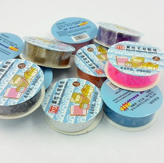 Shopify Прямая поставка кружевная липкая бумага самоклеящаяся Васи лента наклейка