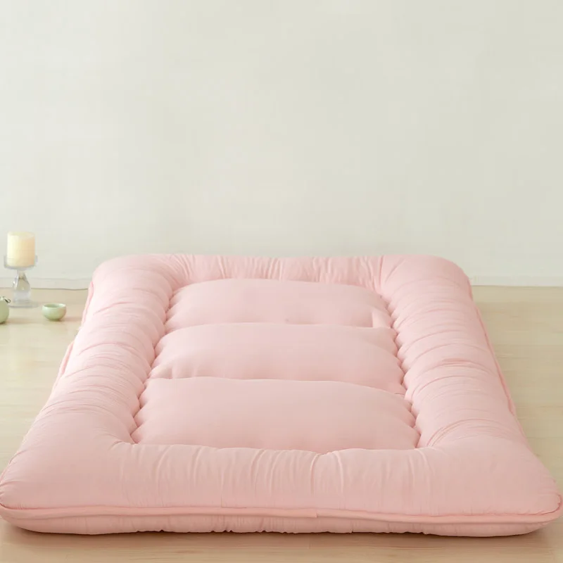 

Foldable Ultra-Soft Tatami Floor Mat/Pad Fashion Comfy Futon for Dorm/Home Nap Thickened Single Use Sleeping Mattress/Bed