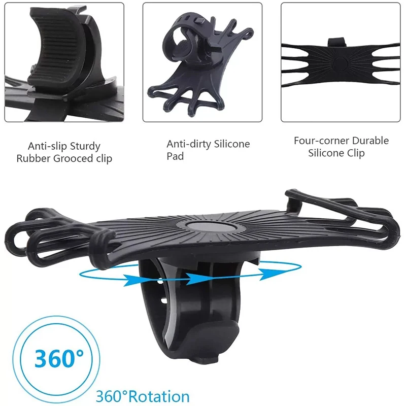 

Universal Motocycle Bicycle Mobile Phone Holder For IPhone Samsung Xiaomi Huawei Cell Phone Mobile Bike Handlebar Holder 1pcs