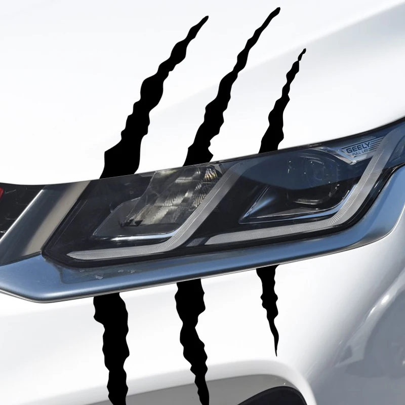 Универсальные автомобильные наклейки в полоску на фары для opel astra j volvo xc60 bmw e92 ford