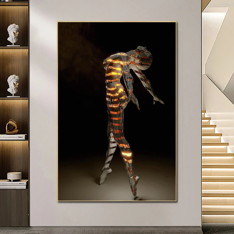 

Canvas Painting Abstract Woman Sculpture Wall Art Figure Statue Poster Print Wall Picture for Living Room Home Decor Cuadros