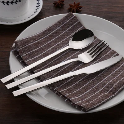 Набор западных столовых приборов из нержавеющей стали 304 столовые приборы для