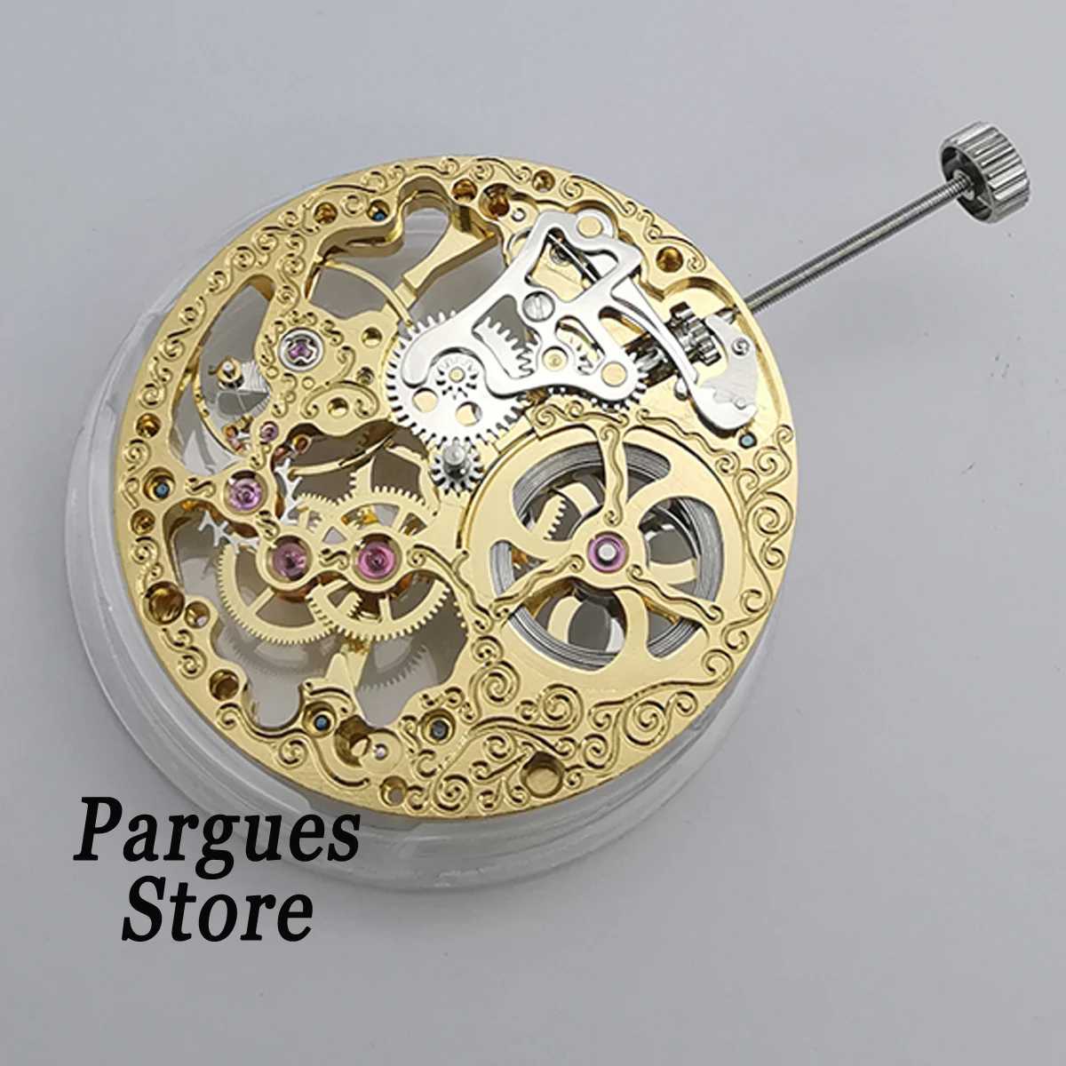 Часы наручные 17 Jewels ST3600 золотистые механические с ручным заводом механизмом 6497