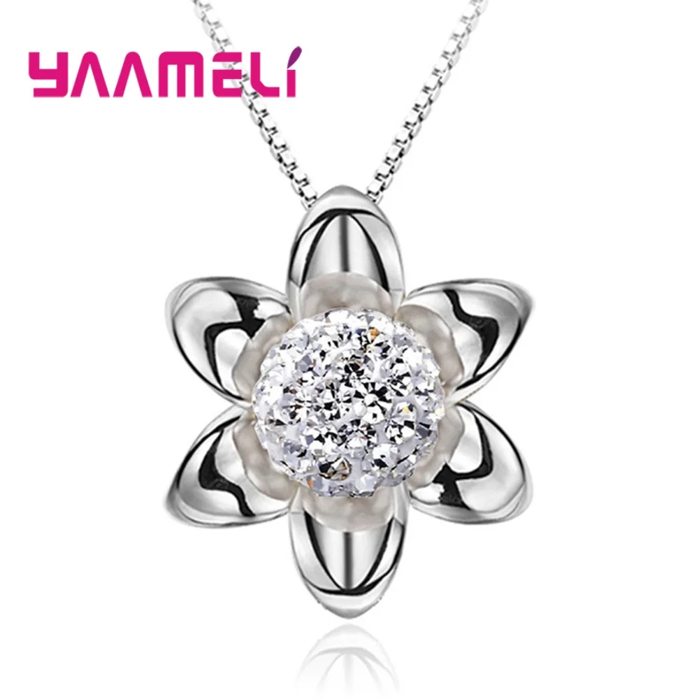 

Ожерелья женские из серебра кулон Подсолнечник пробы, 45 см, с жемчугом