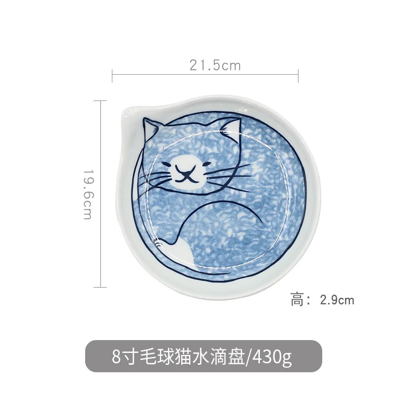 Оригинальность японский мультфильм посуда блюдо прекрасный кот керамика диск