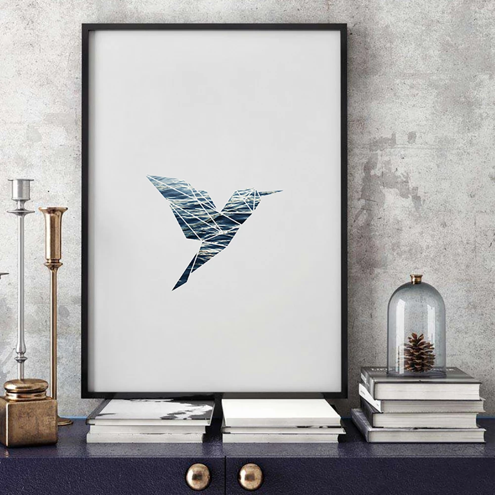 Декоративная живопись сине-белая картина маслом компьютерная | Дом и сад