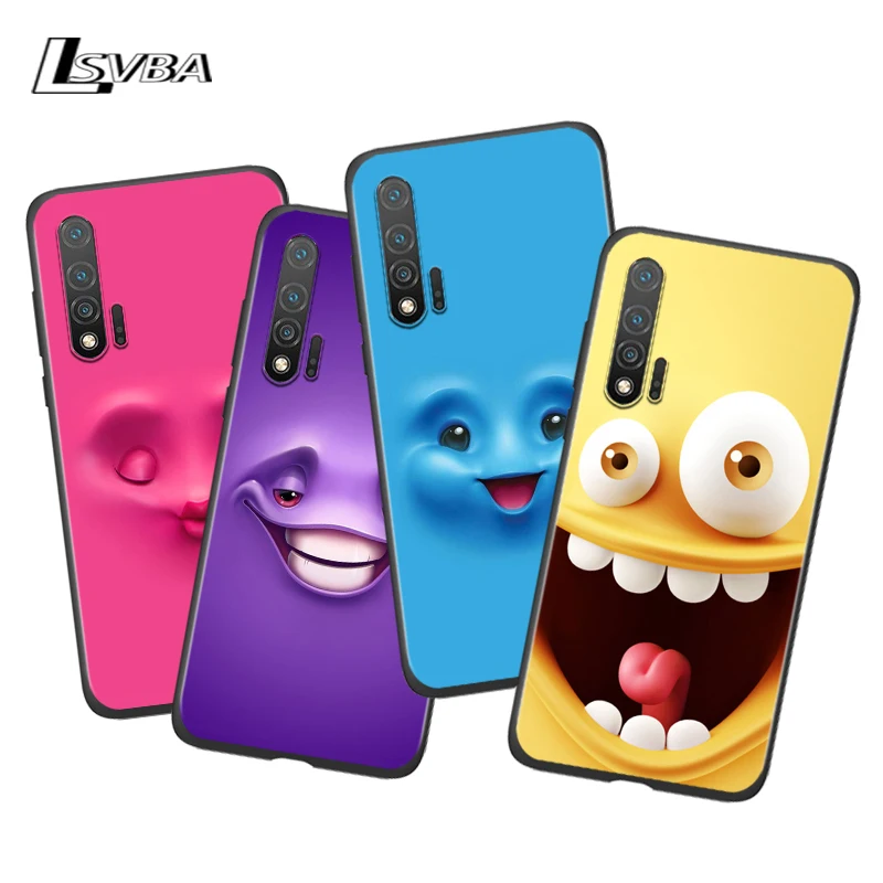 

3D funny face For Huawei Nova 7SE 5G 7i 6SE 5T 5i 5Z 5 4E 4 3i 3E 3 2i 2 Pro Lite 2 2017 Silicone Phone Case