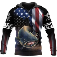 beautiful catfish 3d all over printed men zip jacket unisex casual sweatshirts autumn winter fashion hoodie z 069
