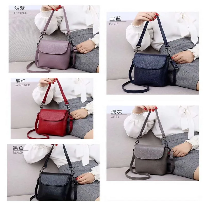 

Leather mobile phone bag women's messenger bag 2021 new fashion vertical versatile Shoulder Bag Fashion Mini Bag Handbag