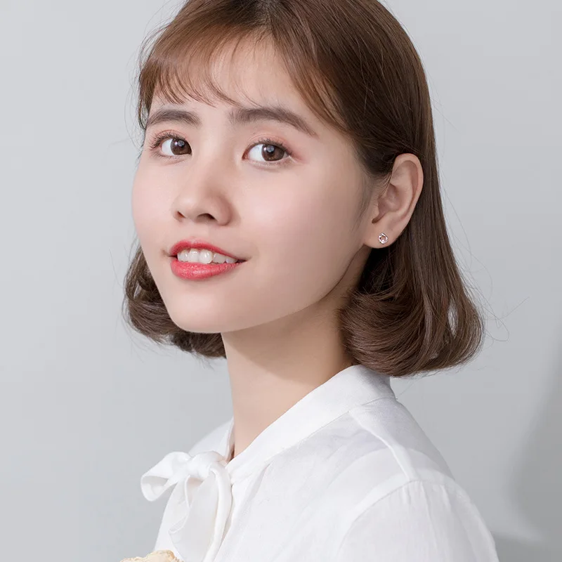 ElfoPlataSi ювелирные изделия из стерлингового серебра 925 пробы крошечные 5 мм x 7 полые