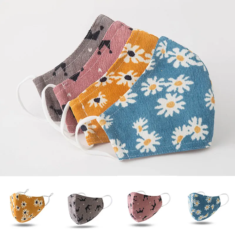 Женская маска для лица с принтом модная Маргаритка милая Солнцезащитная рта