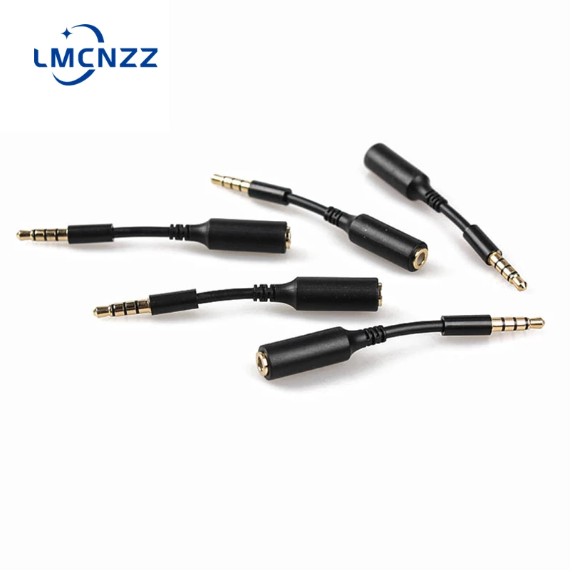 

10 Pcs Power Extension Cord Cable Audio Jack Plug 3.5mm Male to 3.5mm Female Jack Extend Wire Plug Connector Adapter