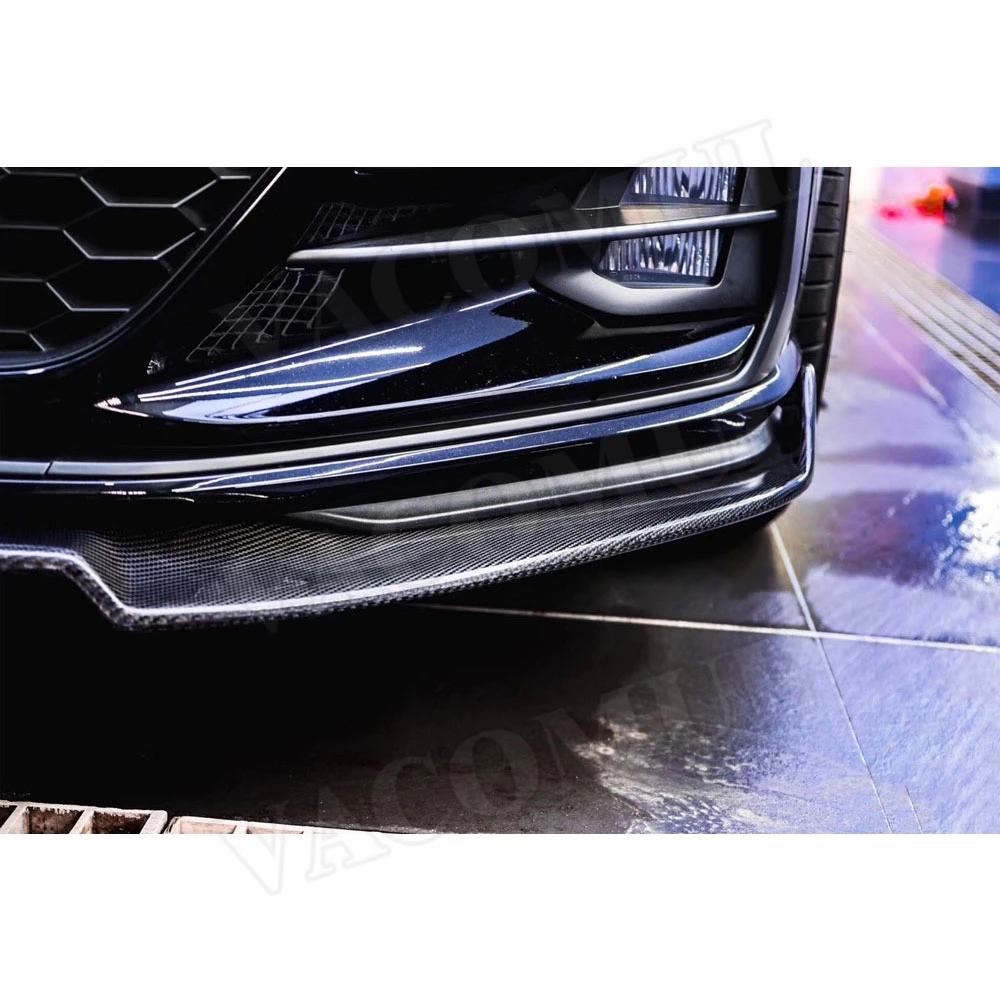 Передний бампер из углеродного волокна спойлер для VW Volkswagen MK7.5 Golf 7 5 GTI 2018 2019 FRP