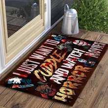 CLOOCL Halloween Horror Movie Floor Mat Entrance 3D Print Doormat Anti-slip Bathroom Kitchen Mat Kitchen Carpet Home Decor CLOOCL Halloween Horror Movie Floor Mat Entrance 3D Print Doormat Anti-slip Bathroom Kitchen Mat Kitchen Carpet Home Decor