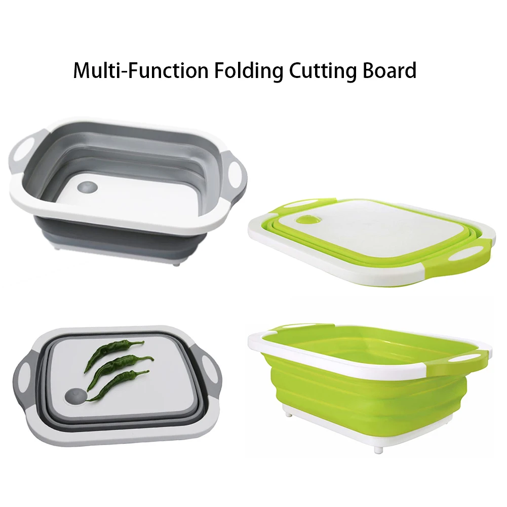 Новый Кухонный разделочный блок Складная разделочная доска 3 в 1 Кухонные