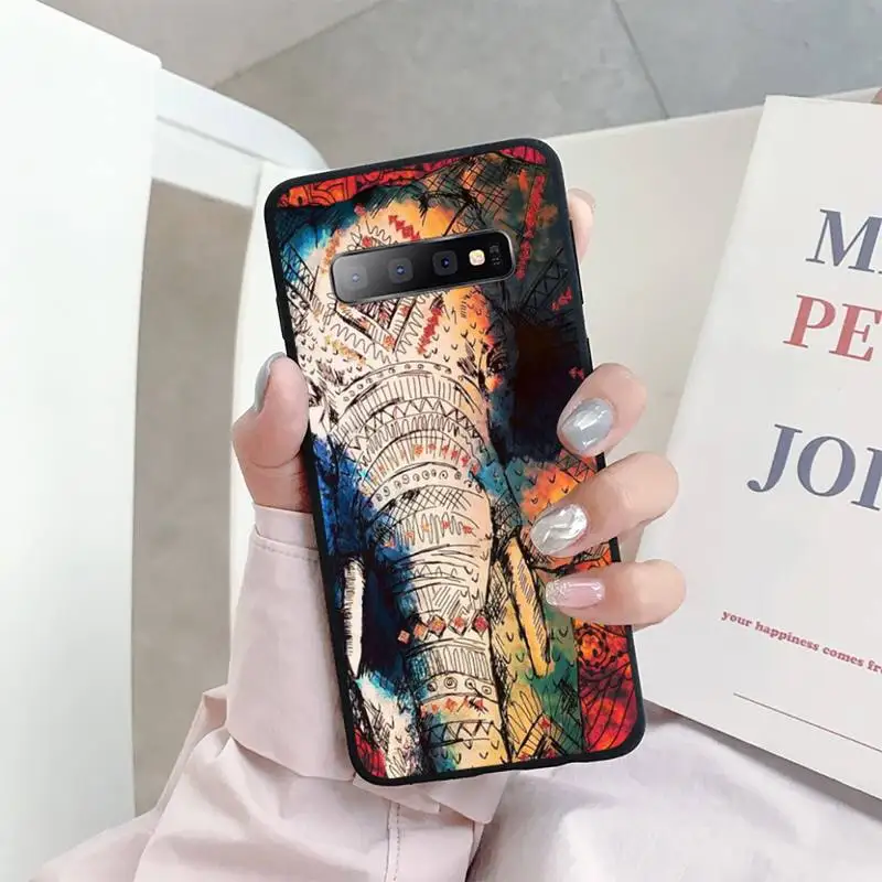 Чехол для телефона Totem Elephant Aztec с индийским цветком Samsung galaxy A S note 10 12 20 32 40 50 51 52 70 71 72