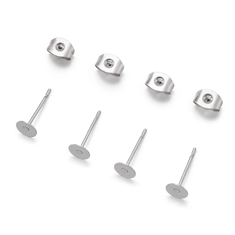 Основа Под сережки гвоздики из нержавеющей стали 304 Набор для изготовления