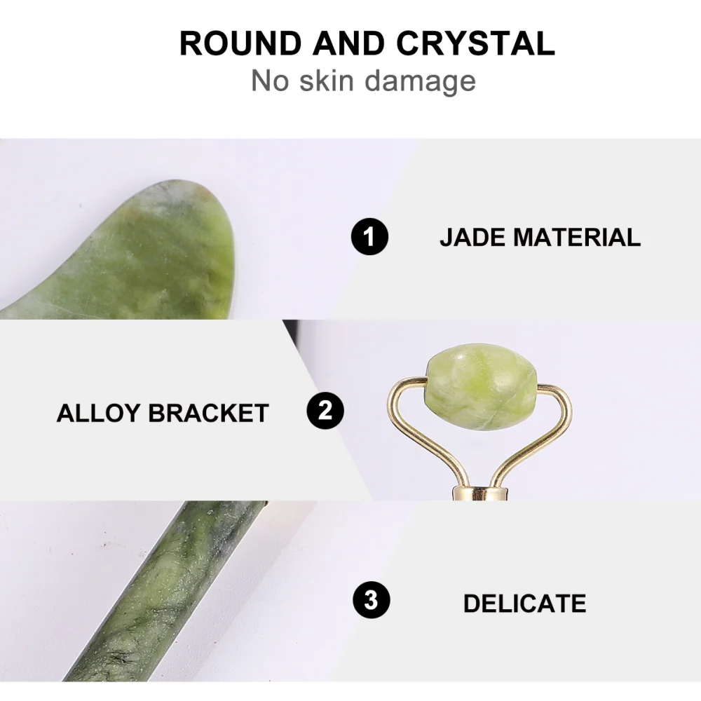 

1 Set Delicate Face Tool Set Adorable Face Beauty Tool Set Practical Rolling Massager Tool Set (Single-head Roll