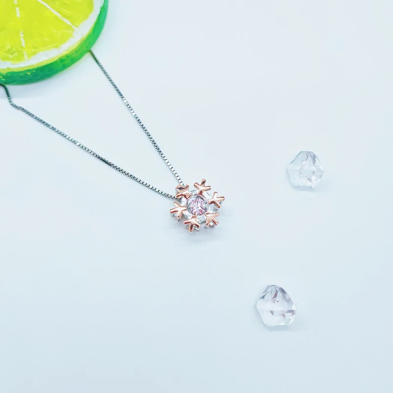 

Fashion Pendant 925 Sterling Silver Necklace Jewelry With Chain For Women