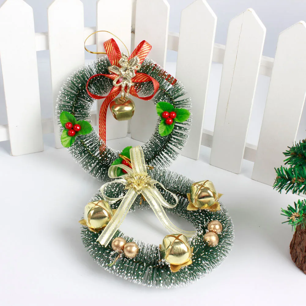 Венок на рождественскую елку прекрасный венок Diy Рождественская елка украшение