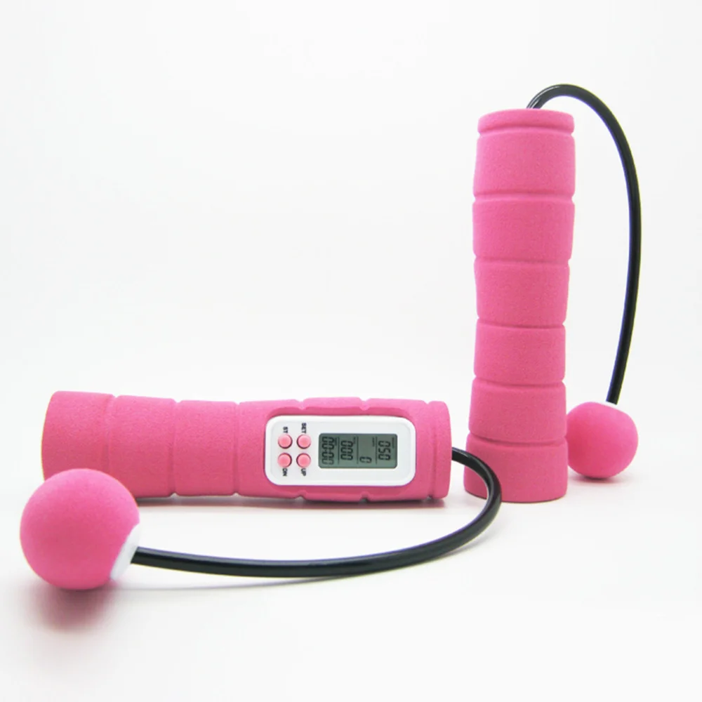 1 шт. портативный цифровой ЖК дисплей беспроводной скакалка Скакалка Счетчик