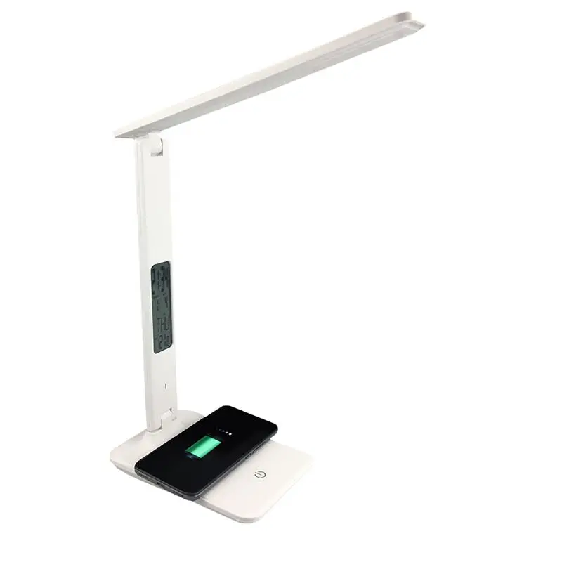 

Светодиодная настольная лампа, регулируемая Беспроводная перезаряжаемая настольная лампа для ухода за глазами, настосветильник лампа с тр...
