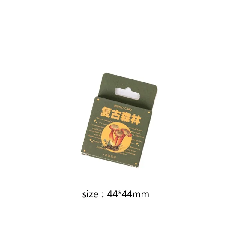 

20packs wholesale forest Label Stickers Mini Boxed Stickers Diary Adhesive Scrapbooking Decorative Stationery Stickers 4*4CM