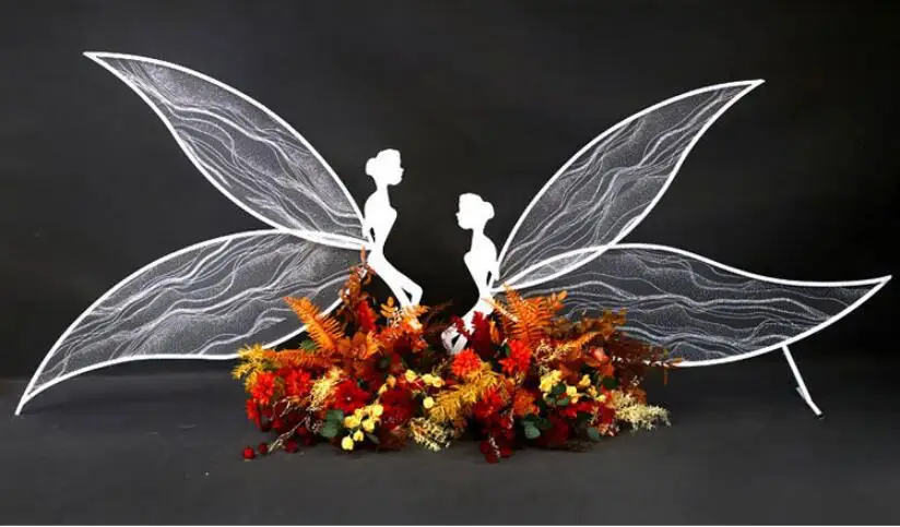 

Wedding props new iron Angel elves decoration ceiling hanging pieces wedding scene stage background decoration
