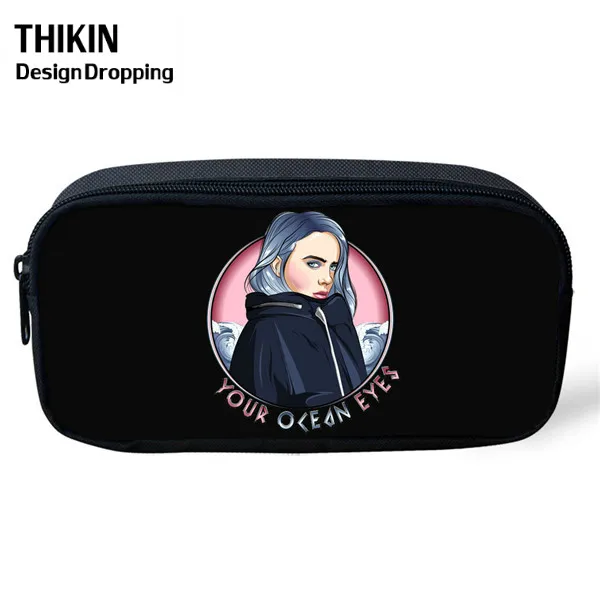 THIKIN Новые 3 шт./набор Billie Eilish школьные сумки для подростков мальчиков и девочек хип-хоп детский школьный рюкзак Rapper Женская Повседневная сумка - Цвет: as picture
