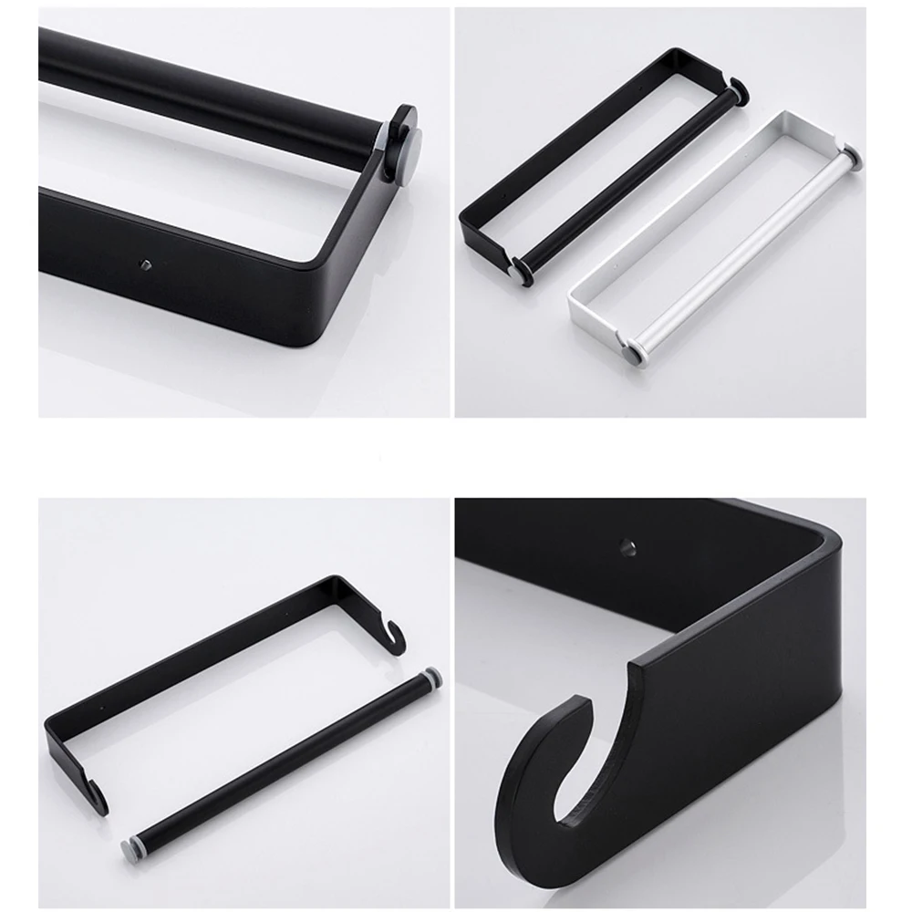 

Punch-free Toilet Paper Holder 304 Stainless Steel Paper Towel Holder Wall Mount Toilet Roll Holder Fresh-keeping Bag Roll Rack