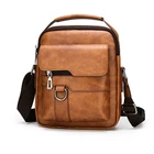 Новинка 2021, мужские кожаные сумки, деловая сумка-мессенджер через плечо для мужчин, портфель для ноутбука 14 дюймов
