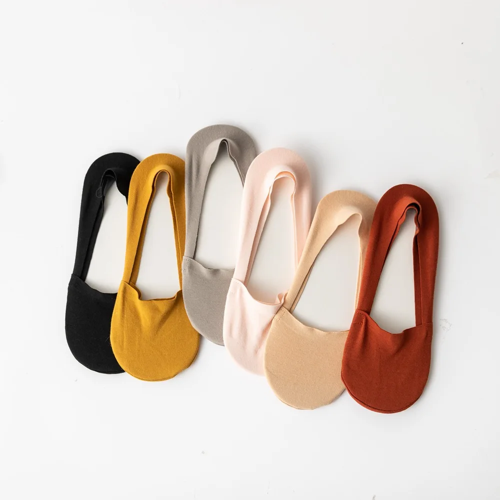 

Носки-невидимки женские Anewmorn, шелковые, не скользящие