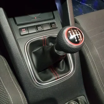 Ручная ручка переключения передач для Volkswagen Golf 5/6 MK Scirocco(2009) красная/серебристая с