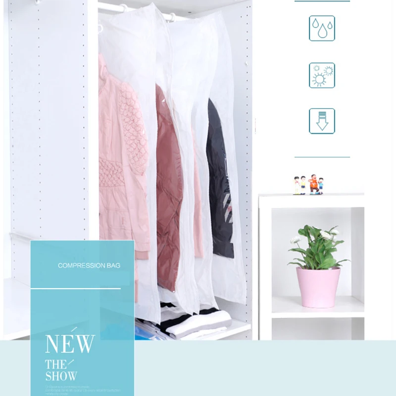 1/3/8 шт можно повесить вакуумную сумку экономит место для одежды складная