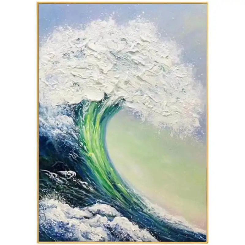 

Minimalist Modern Hand-painted Oil Painting Canvas Art Frameless Vertical Mural Living Room Bedroom Decoration