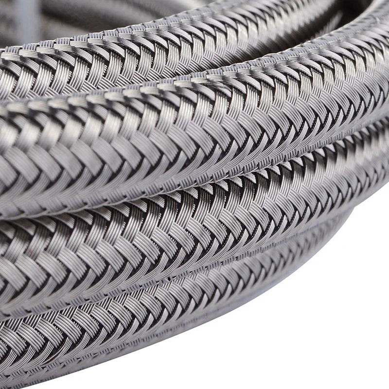 5 м шланг топливной линии Тефлон нержавеющая сталь плетеный PTFE тормозной