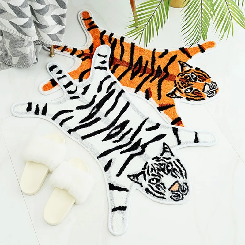 Домашний креативный коврик с принтом тигра из полиэстера коровы леопарда