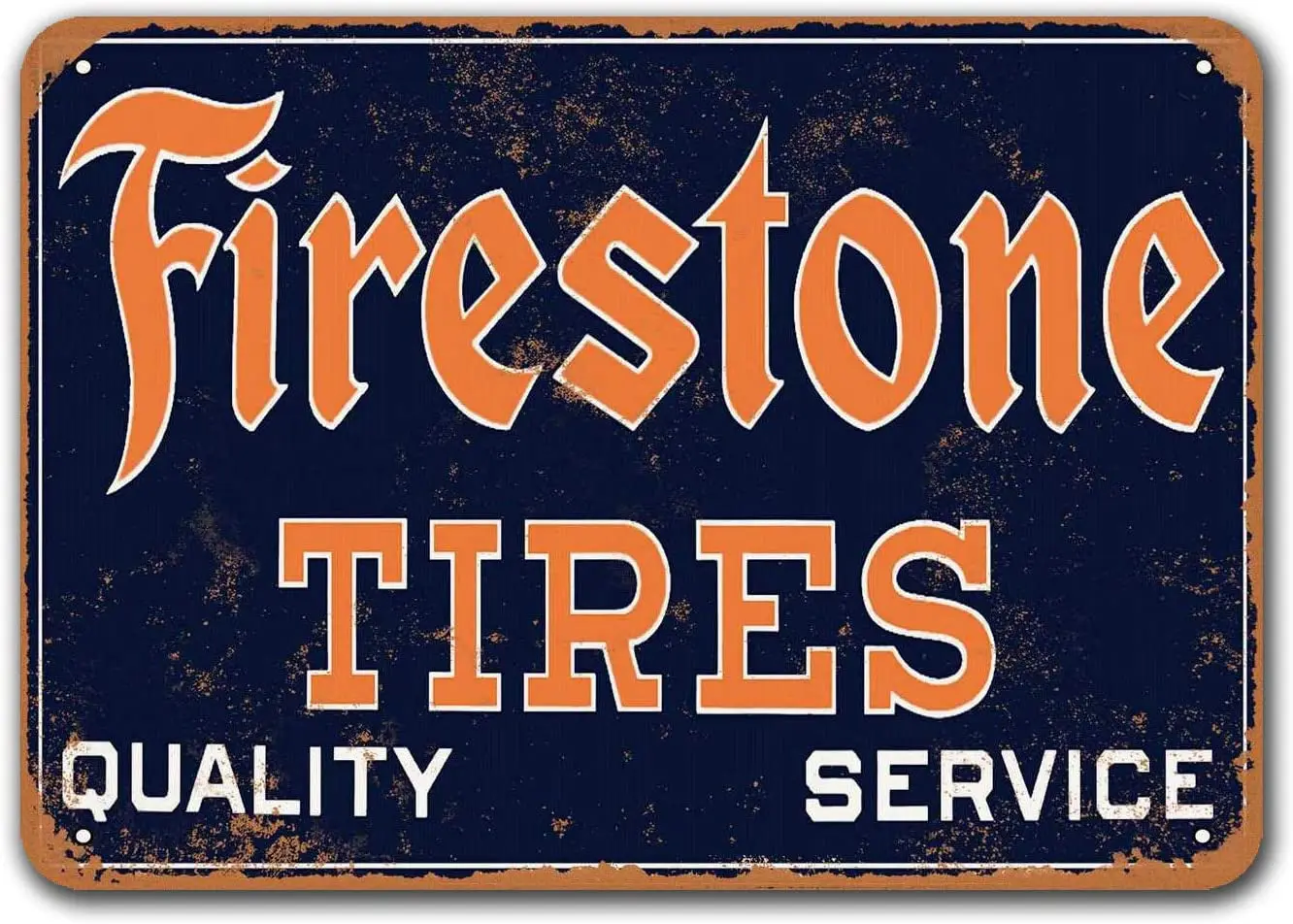 

Firestone Tires Vintage Car Tin Signs, Sisoso Metal Plaques Poster Man Cave Garage Retro Wall Decor 12x8 inch