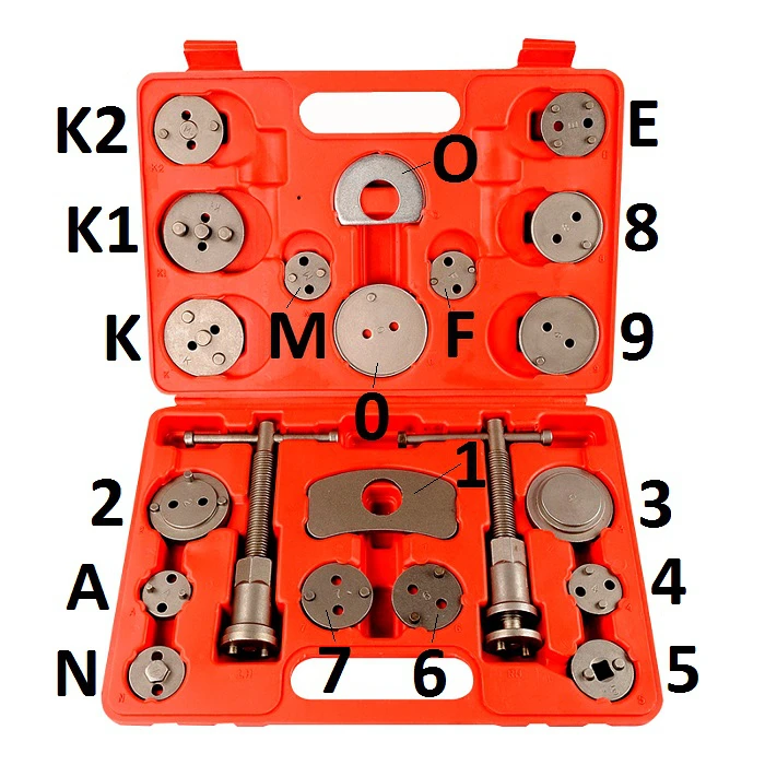 22 шт. Универсальный дисковый тормоз Задняя накладка поршневой суппорт для Ford VW