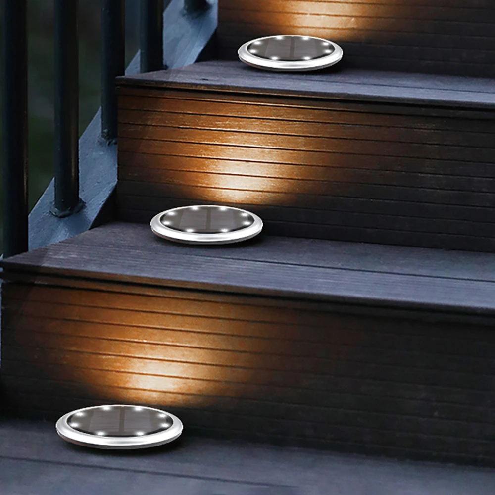 4 шт. набор фонарей на солнечной батарее светодиодный водонепроницаемый наземный