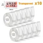 10PK D11 прозрачная этикетка 14*30 мм для NIIMBOT D11 Этикетировочная машина D110 машинка для письма прозрачная фотобумага D11