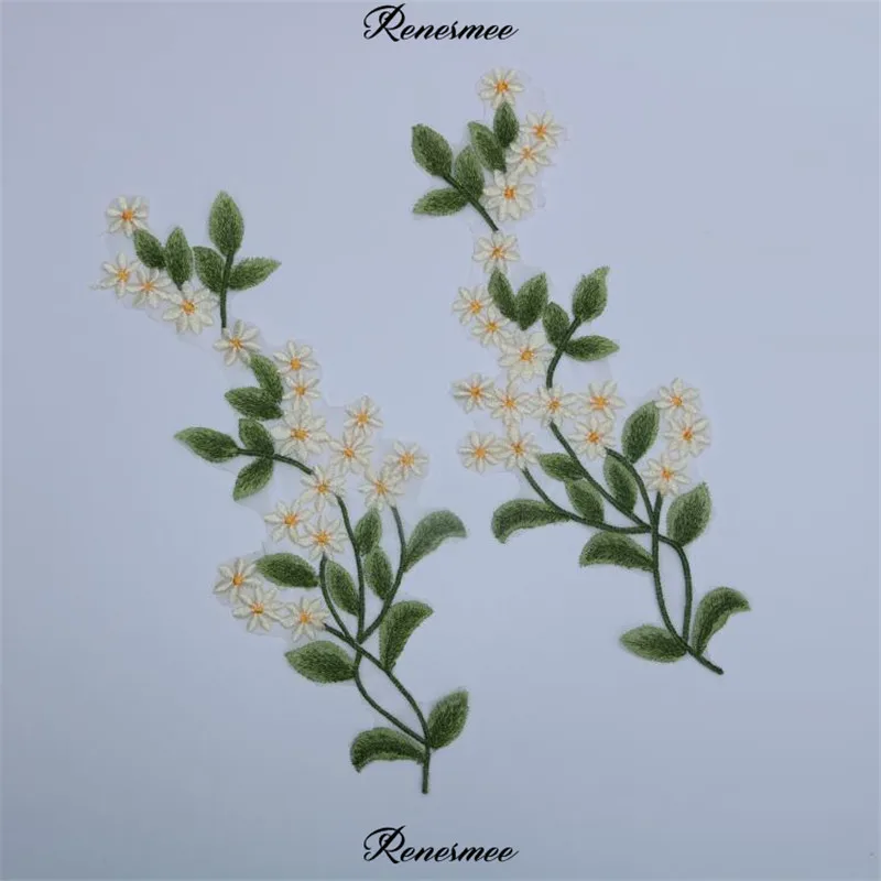 1 пара/2 шт. Кружевная аппликация в виде зеленых лесов|Заплатки| |