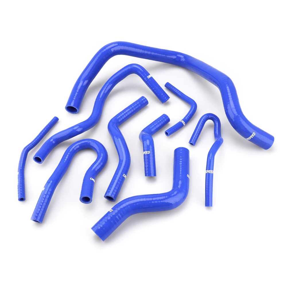 CNSPEED 9 Pcs Silicone Radiator Coolant Hose Silicone hose kit For FOR HONDA CIVIC D15 D16 EG/EK
