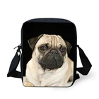 Женский мини-рюкзак для детского сада для девочек, сумка-мессенджер на плечо с принтом милой мопса и собаки, женская сумка с карманом для телефона