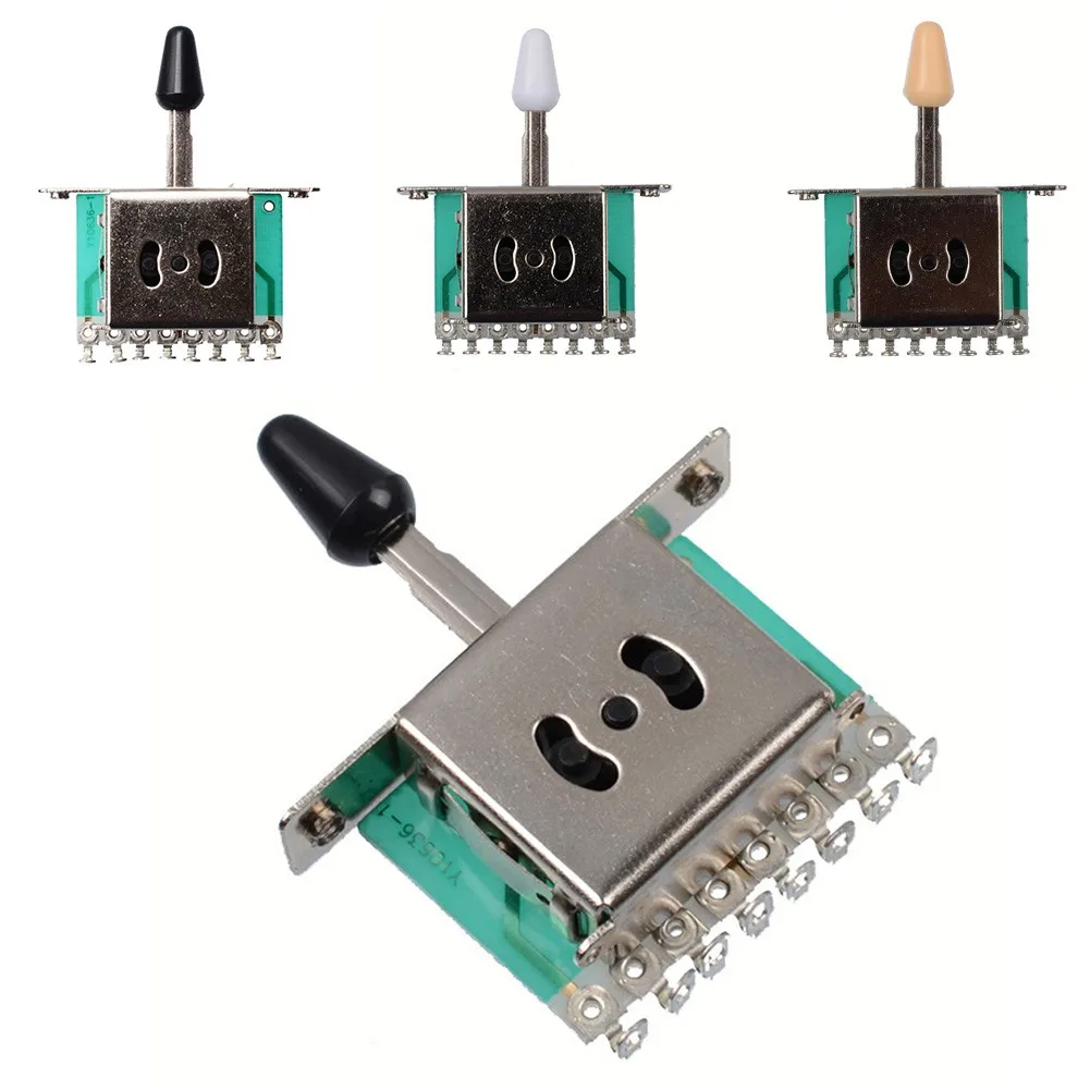 

Guitar Electric Guitar Pickup Selector Switch Parts 5-way Toggle Cue Switch Toggle Tip 8 ST SQ Electric Guitar Accessory Cable