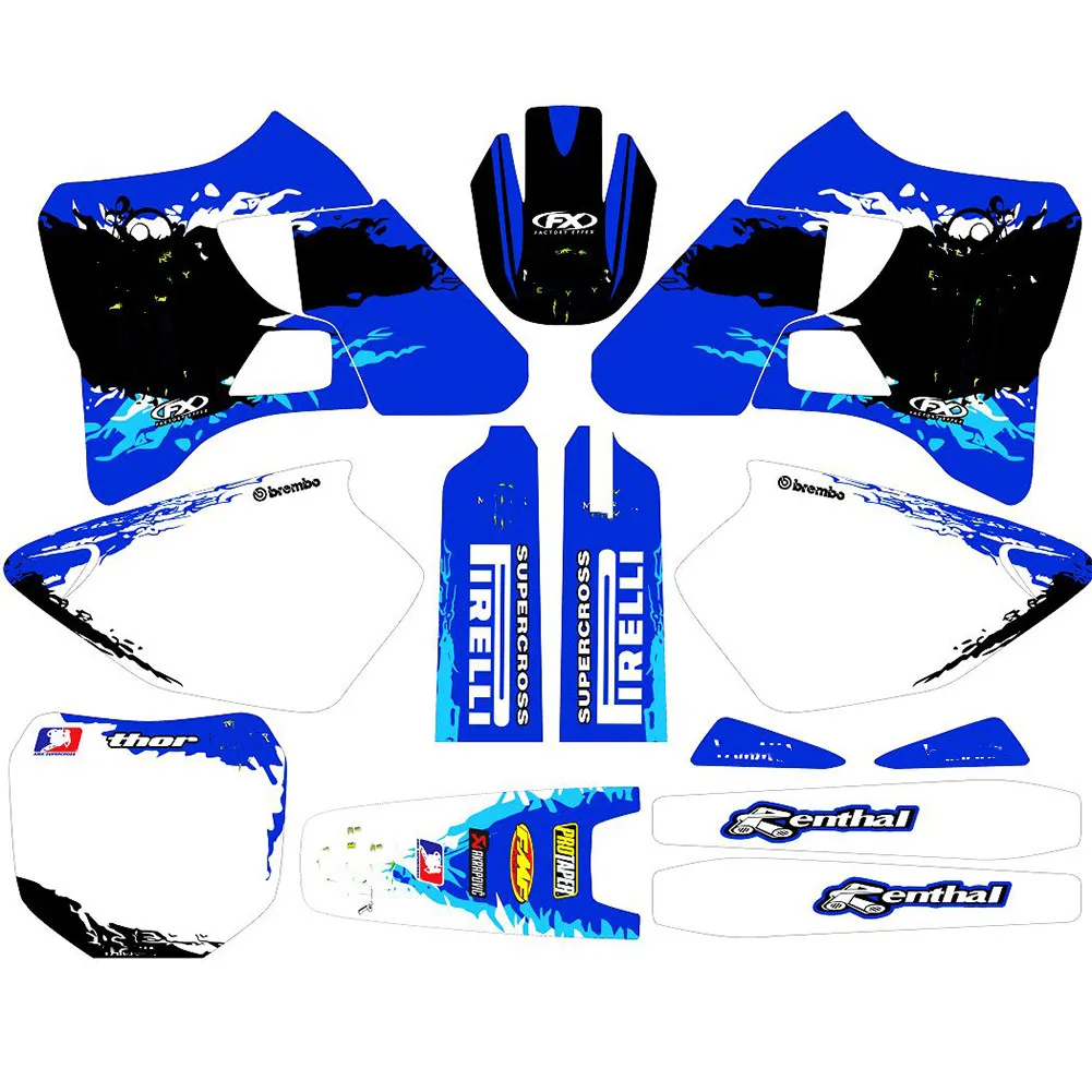 Наклейки для мотокросса с именами по номерам на заказ 3 м наклейки графические