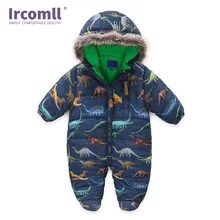 Ircomll/зимняя детская одежда для альпинизма; теплый комбинезон для новорожденных мальчиков и девочек; Рождественская верхняя одежда с капюшоном для детей от 0 до 24 месяцев