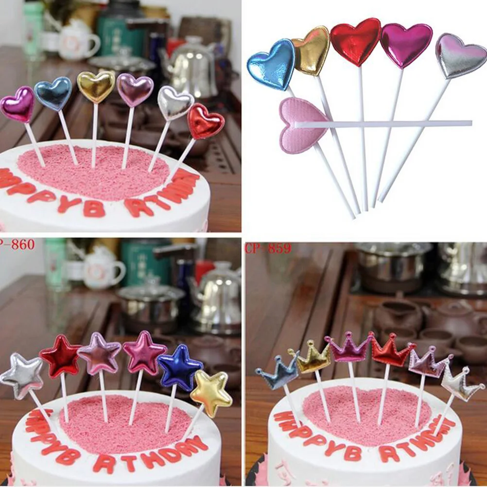 6 шт. прекрасный торт Топпер украшения Маффин кекс Toppers фруктовый десерт