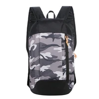 backpack zipper oxford cloth 10l knapsack adjustable strap shoulder bag rucksack for outdoor black camouflage