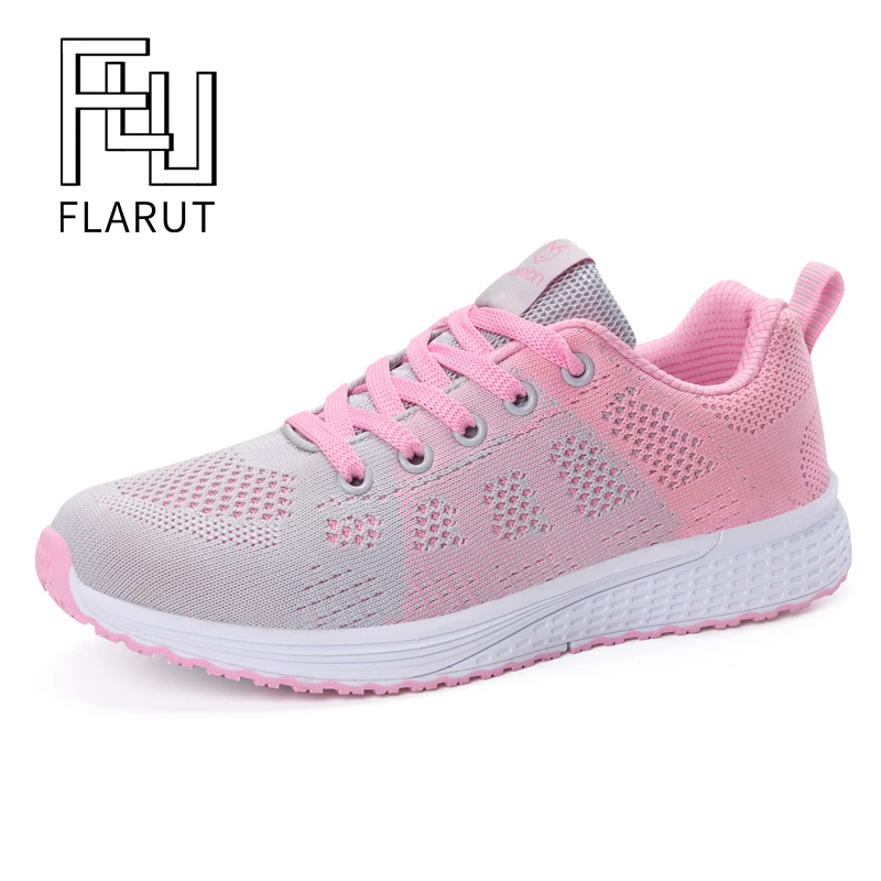 Кроссовки женские ультралегкие на шнуровке спортивная обувь для бега дышащие